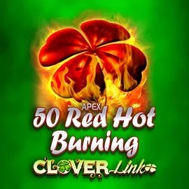 50 Red Hot Burning Clover Links logo by Novomatic Yoyo Casino