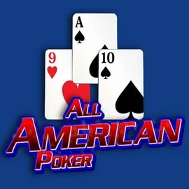 All American Poker online game logo by RTG (Reel Time Gaming) on yoyospins.eu