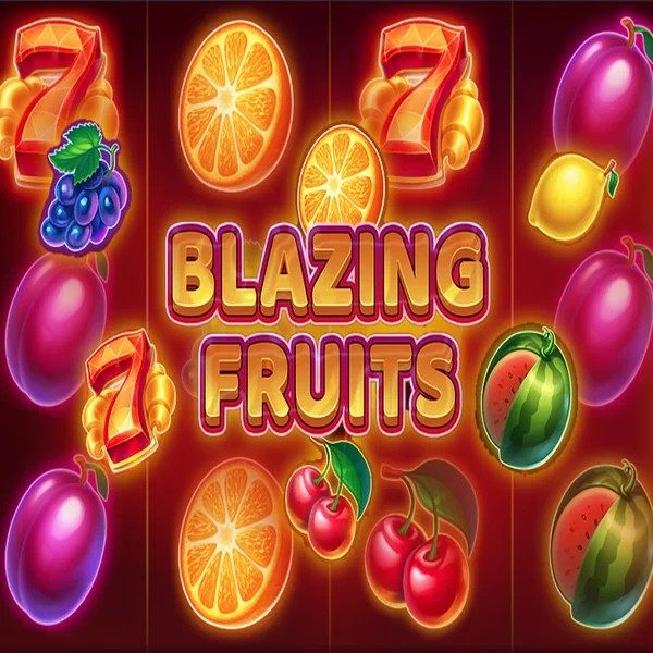 Blazing Fruits slot logo by Inbet Games at Yoyo Casino