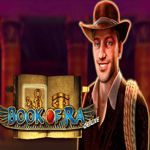 Book of Ra Deluxe by Novomatic, showcased at yoyospins.eu – game logo