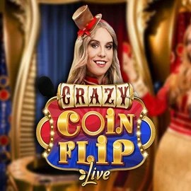 Crazy Coin Flip logo by Evolution at Yoyo Casino
