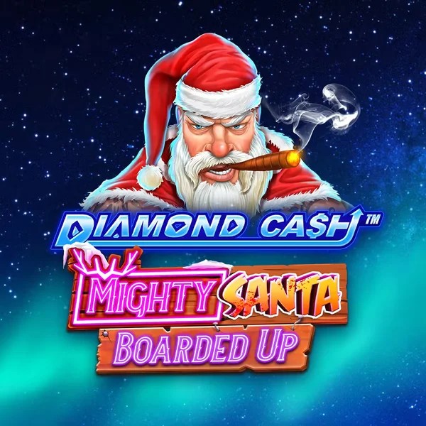 Play Diamond Cash Mighty Santa Boarded Up slot by Greentube on yoyospins.eu