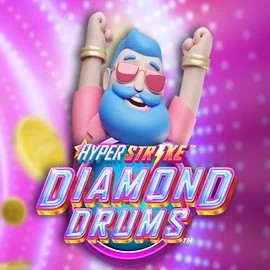Hyper Strike Diamond Drums slot visual from Gameburger Studios available on yoyospins.eu