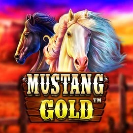 Mustang Gold online game logo by Pragmatic Play on yoyospins.eu