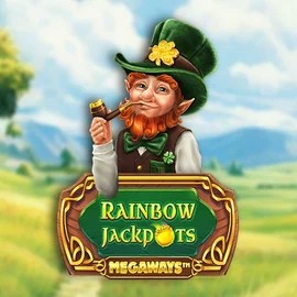 Rainbow Jackpots Megaways online game logo by Red Tiger Gaming on yoyospins.eu