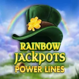 Rainbow Jackpots Power Lines online game logo by Red Tiger Gaming on yoyospins.eu