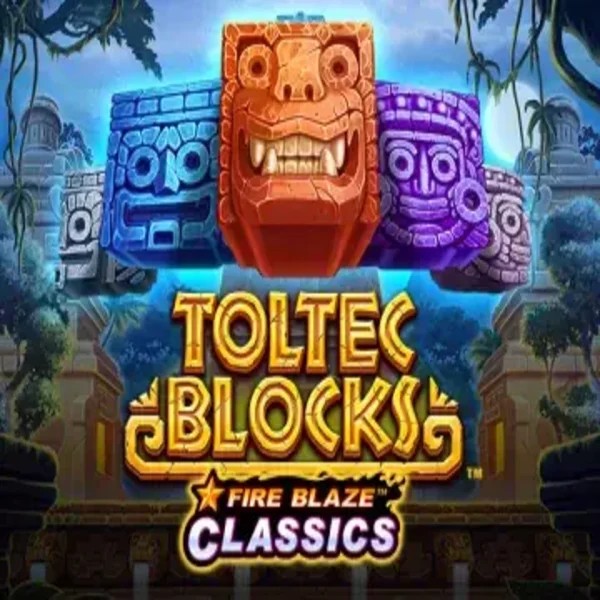 Fire Blaze: Toltec Blocks logo by Rarestone Gaming Yoyo Casino